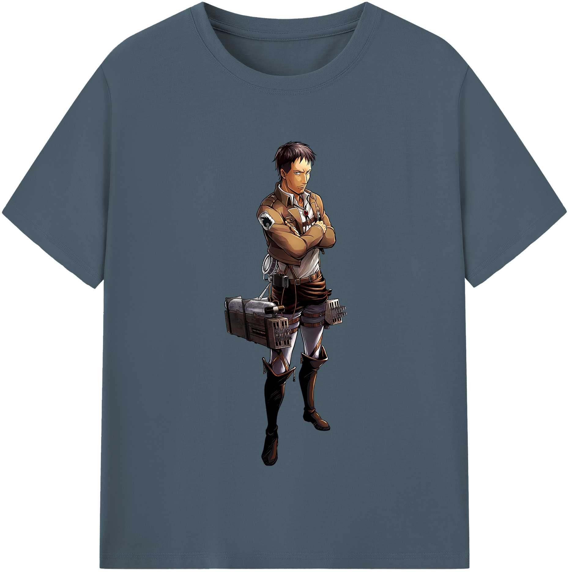 （画像用） 進撃の巨人 Attack on Titan 綿100％半袖Tシャツ（フロントプリント）